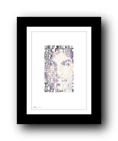 ❤ PRINCE ❤ When Doves Cry - song lyrics poster art Limited Edition Print