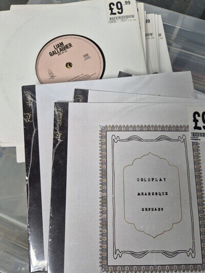 Liam Gallagher & Coldplay 7 Vinyls Joblot X20. All New