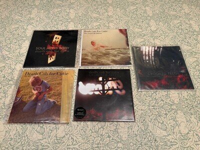 5 x Death Cab for Cutie 7 Inch Vinyl Singles - All VG+/NM