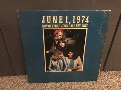 Kevin Ayers John Cale Eno + June 1 1974-Rare Vinyl 12"LP Island