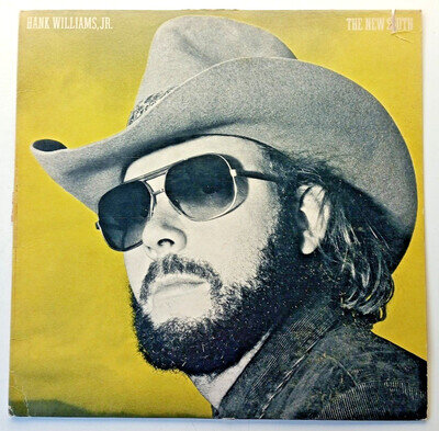 Hank Williams Jr - The New South 1977 disc 1981 sleeve Elektra 5E 539 LP