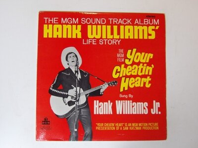 Hank Williams Jr: Your Cheatin' Heart (Original Sound Track) 1964 EX+ LP