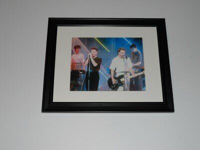 Framed New Order 1983 on Stage Poster Print 14" by 17" Joy Division