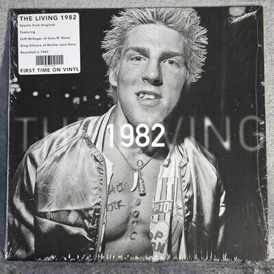 The Living LP 1982 Duff McKagan Greg Gilmore Vinyl First Pressing Guns N Roses