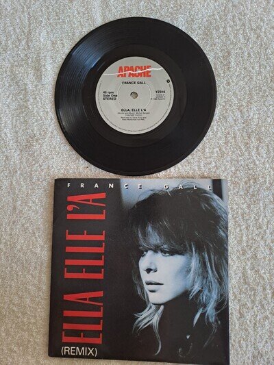 France Gall - Ella Elle L'A 7" Vinyl Single (Remix) UK 1st Press TESTED VG+