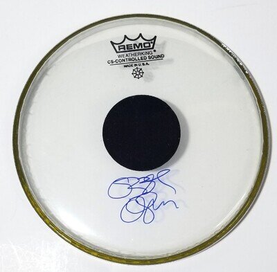 Ozzy Osbourne REAL hand SIGNED 8" REMO Drumhead JSA LOA Autograph Black Sabbath