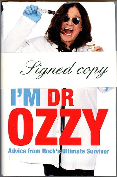 Rare -OZZY OSBOURNE- Signed/Autograph/Auto Rock Music Book - BLACK SABBATH!