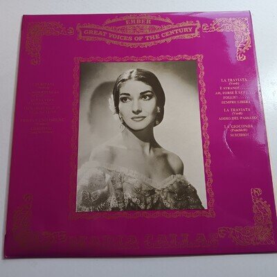 Maria Callas / Great Voices Of The Century 1971 LP / BEST OF OPERA EX FAST POST