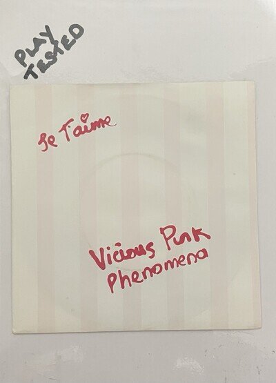 Vicious Pink Phenomena - Je T’aime / In The Swim 7” Single Vinyl Record 1983