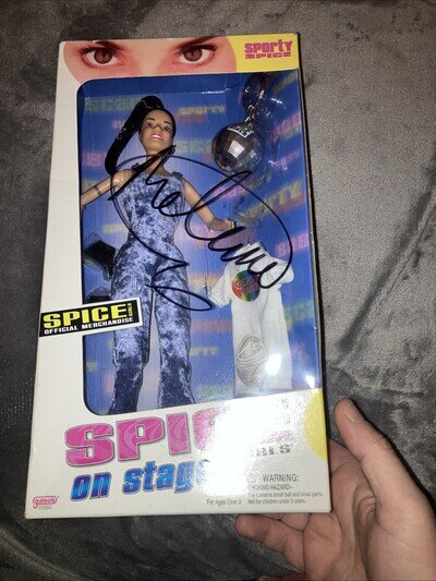 Mel C Spice Girls Signed Doll In Box Autograph Genuine