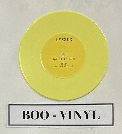 Lesser - Split EP - Yellow Vinyl Record Noise / Experimental 7” NM