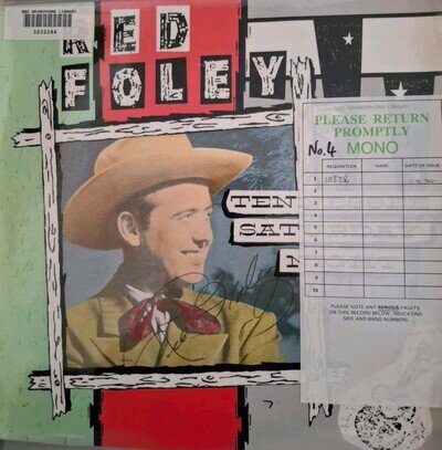RED FOLEY TENNESSEE SATURDAY NIGHT 1ST PRESS VINYL 12" LP BBC ARCHIVE RARE