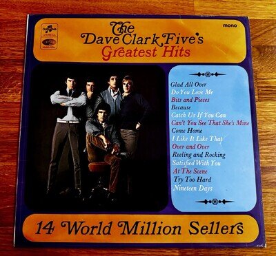 Dave Clark Five Greatest Hits 12” Vinyl LP Compilation 1966