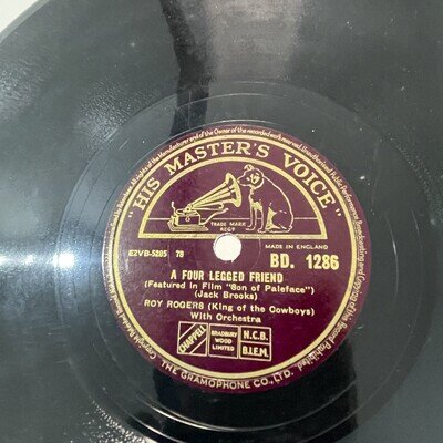 HMV Roy Rogers 78rpm Record Son of Paleface Film Soundtrack Vintage 1950s