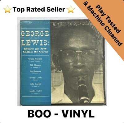 George Lewis - Endless The Trek Endless The Search Jazz Lp Vinyl Record Ex / Ex