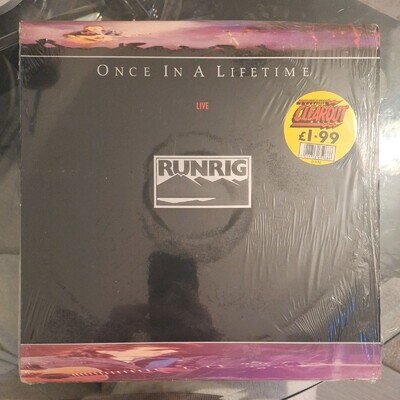 Runrig Once In A Lifetime (Live) vinyl UK 1988 CHR 1695-1