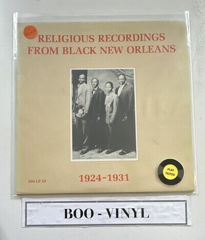 Various - Religious Recordings From Black New Orleans 1924-1931 Gospel Blues Lp