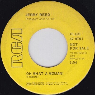 Country Pop--Jerry Reed ‎– Oh What A Woman! / Losing Your Love - HEAR !!