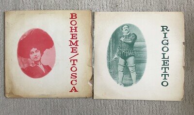 2 Golden Treasury of the Past LPs featuring early 1900s recordings