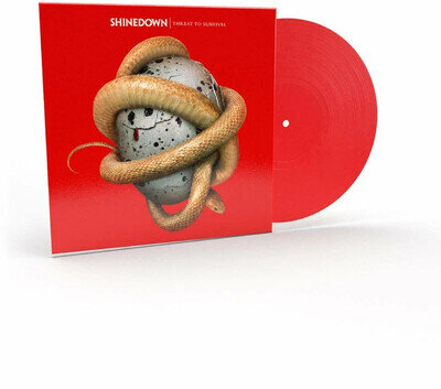 SHINEDOWN - THREAT TO SURVIVAL LIMITED TRANSLUCENT RED VINYL (see description)