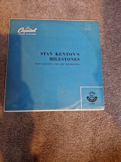 Stan Kenton Stan Kenton's Milestones 10"LP Capitol LC6517 EX/EX 1951 10 inch LP