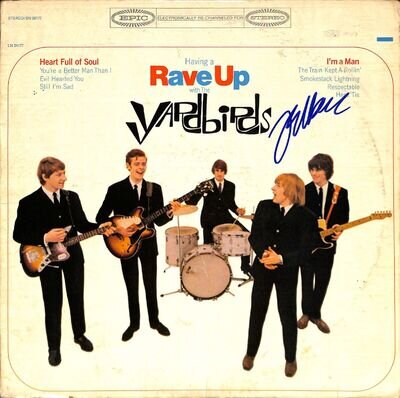 Jeff Beck "Rave Up" The Yardbirds Signed Autographed Album BECKETT