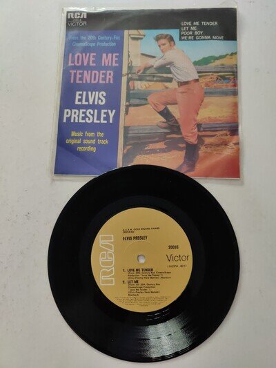 Elvis Presley Love Me Tender Australia Tan Label 45 EP RCA 20016