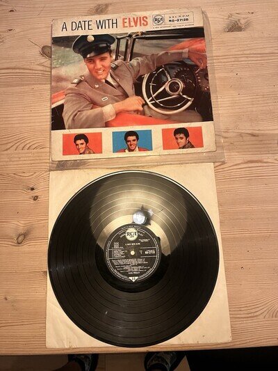 Elvis Presley a Date with Elvis LP Vinyl Record UK 1959