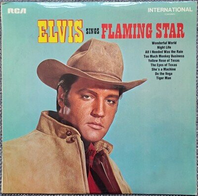 Elvis Presley – Sings Flaming Star - 12" Vinyl LP Record Album INTS 1012 EX / NM