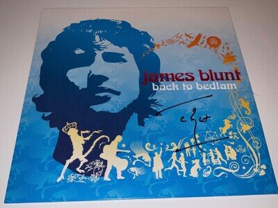JAMES BLUNT BACK TO BEDLAM *SIGNED* VINYL. RED LP 20TH ANNIVERSARY. NEW.