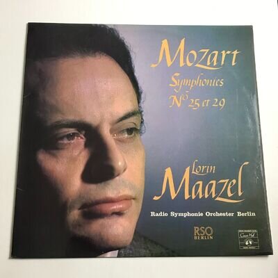 Mozart/Maazel - Symphonies No. 25 Et 29 LP Vinyl Record/1970 - SMS 2626 EX/EX