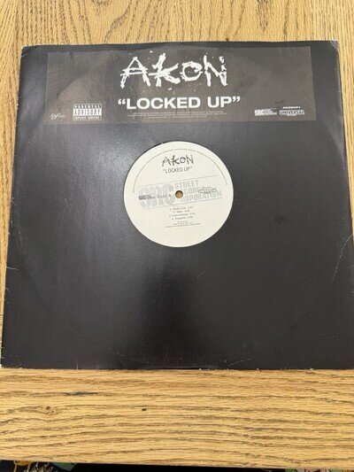 Akon Locked Up 7 Tracks Vinyl Plays Excellent