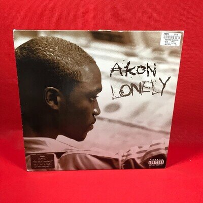 AKON Akon Lonely - 2005 UK 3-track 12" vinyl single. Universal Records rap