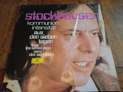 Stockhausen Kommunion / Intensität - Germany 1972 Deutsche Grammophon Vinyl LP