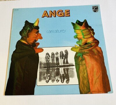 Caricatures by French Progrock Band Ange 1972 Vinyl LP on Philips 6332 066 VG