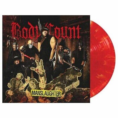 BODY COUNT - Manslaughter - CLOUDY RED VINYL LP + MP3