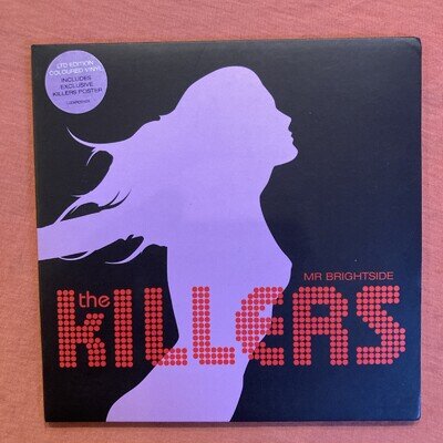 The Killers Mr. Brightside Original 7" Single Red Vinyl With Poster 2005 NM/NM