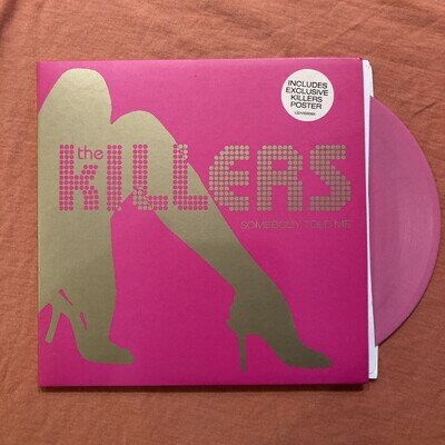 The Killers Somebody Told Me Pink Vinyl 7” Ltd Ed 2004 VG++/ NM 2004.