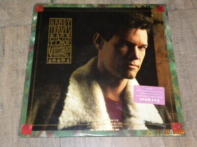 RANDY TRAVIS - An Old Time Christmas LP 1989 with hype sticker on the lp NRMT