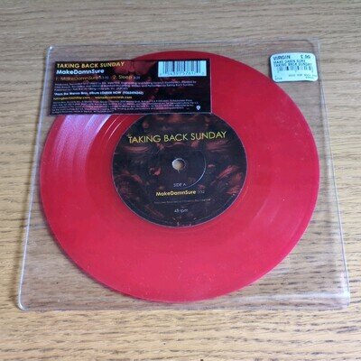 Taking Back Sunday – MakeDamnSure 7" Red Vinyl 2006 TBS