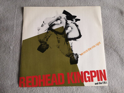 REDHEAD KINGPIN and the FBI We Rock The Mic Right 12" Vinyl TEDDY RILEY 1990