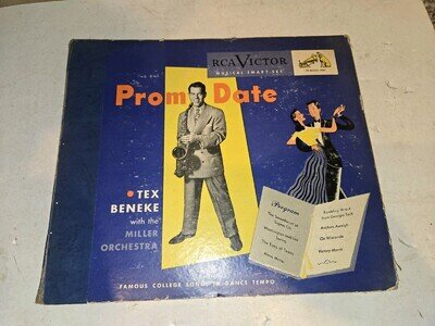 Vintage 50's Tex Beneke Glenn Miller Prom Date 4 Vinyl Record Album Set,Jazz,RCA