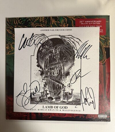 Lamb Of God - Ashes Of The Wake 2x12” Vinyl Sealed & Card Signed Autographed