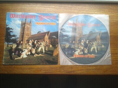 WITCHFINDER GENERAL FRIENDS OF HELL LP 1983 UK HEAVY METAL PICTURE DISC *READ*