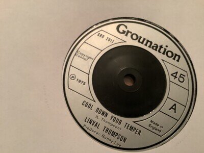 Linval Thompson , Cool Down Your Temper, 7”Grounation.