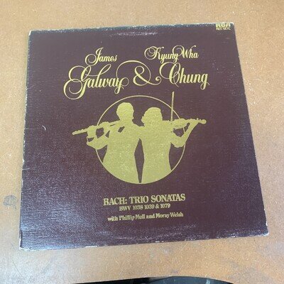 RL 25280 Kyung Wha Chung Bach Trio Sonatas James Galway RCA Vinyl
