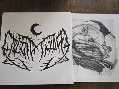 LEVIATHAN- SCAR SIGHTED 2X Vinyl BLACK W/ B&W LITHOGRAPHS BLACK METAL
