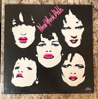 OOP New York Dolls - Rare U.K. 2-LP Mercury 6641631CF - Too Much Too Soon