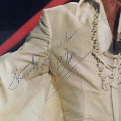 Elvis Presley Autographed Record Cover. Signed.