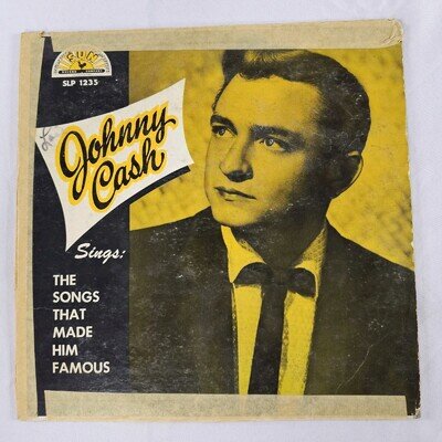 Johnny Cash Sings the Songs that Made Him Famous Sun SLP 1235 SIGNED!? Pls READ⬇